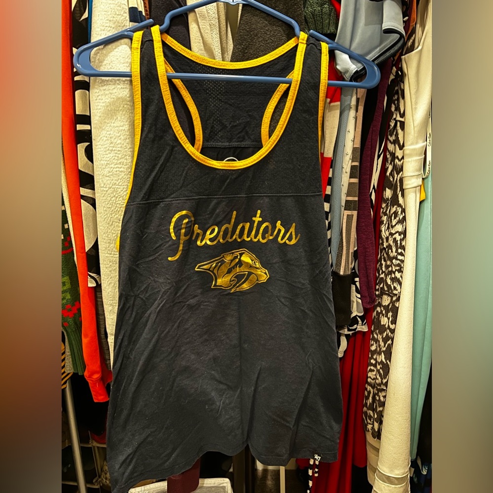 Women’s/Ladies Nashville Predators 47 Brand Tank Top Performance Material Size L